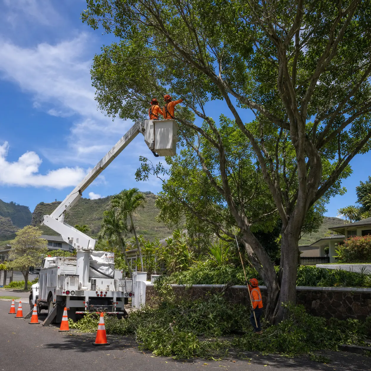 Tree care project completed by Tree Care Experts in Oahu